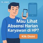 lihat absensi harian di ponsel